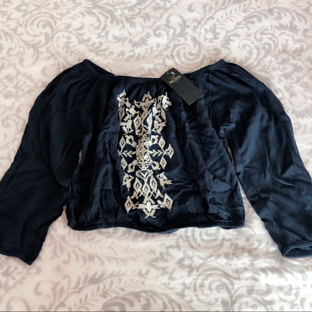 Hollister Off the Shoulder Crop Top